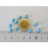 Égszínkék üveggyöngy (6mm)
