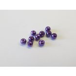 Üvegtekla - Sötétlila - 6mm- 10 db