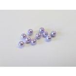 Üvegtekla - Halvány lila - 6mm- 10 db