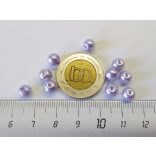 Üvegtekla - Halvány lila - 6mm- 10 db