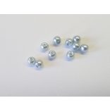 Üvegtekla - Hideg kék - 6mm- 10 db