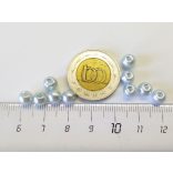 Üvegtekla - Hideg kék - 6mm- 10 db