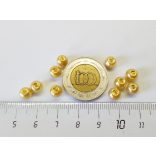 Üvegtekla - Halvány sárga - 6mm- 10 db