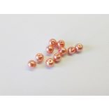 Üvegtekla - Barackszínű - 6mm- 10 db