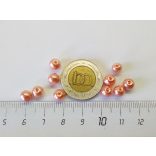 Üvegtekla - Barackszínű - 6mm- 10 db