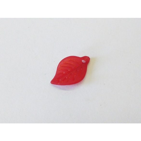 Kis levél - piros (18mm)