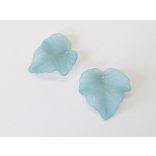 Halványkék levél (24mm)