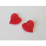 Piros levélke (16mm)