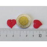 Piros levélke (16mm)