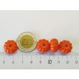Halloween Tök gyöngy :) (15*9mm)