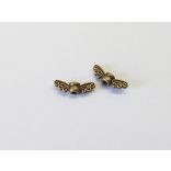 1 pár - Antik bronz angyalszárny gyöngy (14mm)