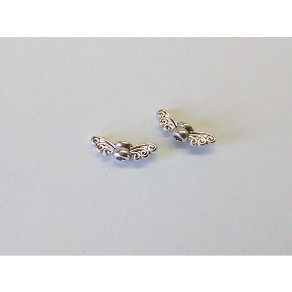 1 pár - Antik ezüst angyalszárny gyöngy (14mm)