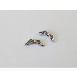 1 pár - Antik ezüst angyalszárny gyöngy (15.5mm)