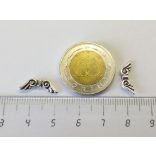 1 pár - Antik ezüst angyalszárny gyöngy (15.5mm)