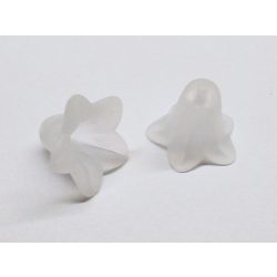 Harangvirág akril gyöngy-pár 16*12mm - fehér