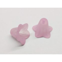 Harangvirág akril gyöngy-pár 16*12mm - rózsaszín