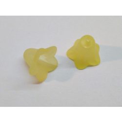 Harangvirág akril gyöngy-pár 16*12mm - sárga