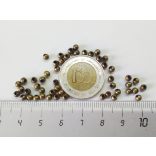 Bronz színű köztes fémgyöngy csomag (3,2mm) 20db Lyuk : 1,2 mm