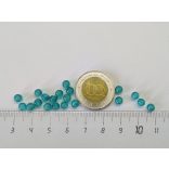 Tengerzöld roppantott üveggyöngyök (4mm) 20 db