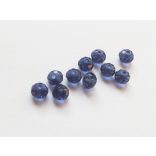Csiszolt üveggyöngy - 6x4mm Abacus - Midnight Blue - 10db