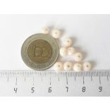 Csiszolt üveggyöngy - 6x4mm Abacus - *Csillám-púder* - 10db