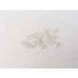 Clear roppantott üveggyöngyök (4mm) 20 db