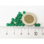 Zöld roppantott üveggyöngyök (4mm) 20 db