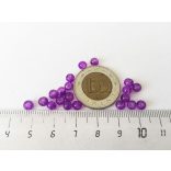 Lila roppantott üveggyöngyök (4mm) 20 db