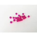 Magenta roppantott üveggyöngyök (4mm) 20 db