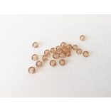 *Jegeskávé* roppantott üveggyöngyök (4mm) 20 db