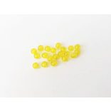 Citromsárga roppantott üveggyöngyök (4mm) 20 db