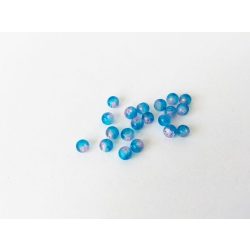 Blue-Pink roppantott üveggyöngyök (4mm) 20 db