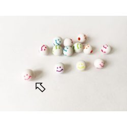 1 db Rózsaszín Mosolygó Gyöngy (8mm)