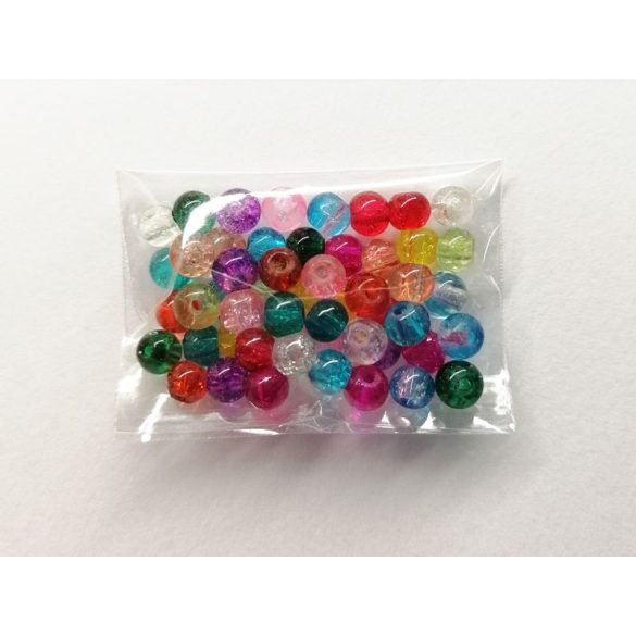 Szivárvány GYÖNGY-MIX (4mm) 52 db