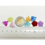 Harangvirág akril gyöngy ~14*10mm - VILÁGOS KÉK