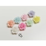 Felfűzhető RÓZSA (~13*8mm) - fehér