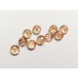 Lazac - Csiszolt üveggyöngy - 8x6mm Abacus - 10db