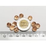 Lazac - Csiszolt üveggyöngy - 8x6mm Abacus - 10db