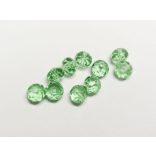 Halványzöld - Csiszolt üveggyöngy - 8x6mm Abacus - 10db