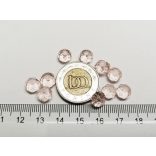 Halvány rózsaszín - Csiszolt üveggyöngy - 8x6mm Abacus - 10db
