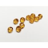 Borostyán - Csiszolt üveggyöngy - 8x6mm Abacus - 10db