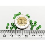 Zöld - Csiszolt üveggyöngy - 4x3mm Abacus - 20db
