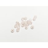 Halvány rózsaszín - Csiszolt üveggyöngy - 4x3mm Abacus - 20db