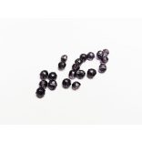 Sötétlila - Csiszolt üveggyöngy - 4x3mm Abacus - 20db