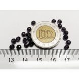 Sötétlila - Csiszolt üveggyöngy - 4x3mm Abacus - 20db