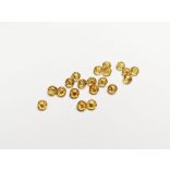 Borostyán - Csiszolt üveggyöngy - 4x3mm Abacus - 20db