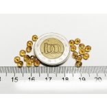 Borostyán - Csiszolt üveggyöngy - 4x3mm Abacus - 20db