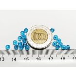 Égkék - Csiszolt üveggyöngy - 4x3mm Abacus - 20db