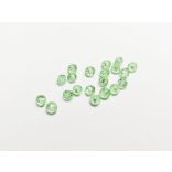 Halványzöld - Csiszolt üveggyöngy - 4x3mm Abacus - 20db