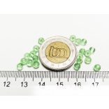 Halványzöld - Csiszolt üveggyöngy - 4x3mm Abacus - 20db